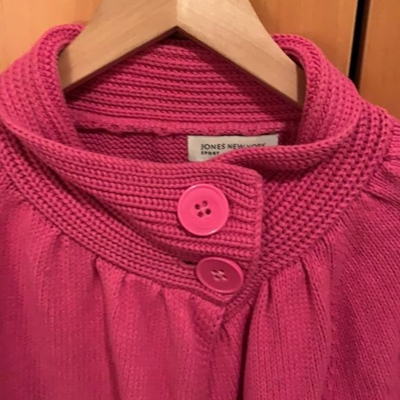 Jones New York Pink Cape Cardigan Sweater - Picture 4 of 7